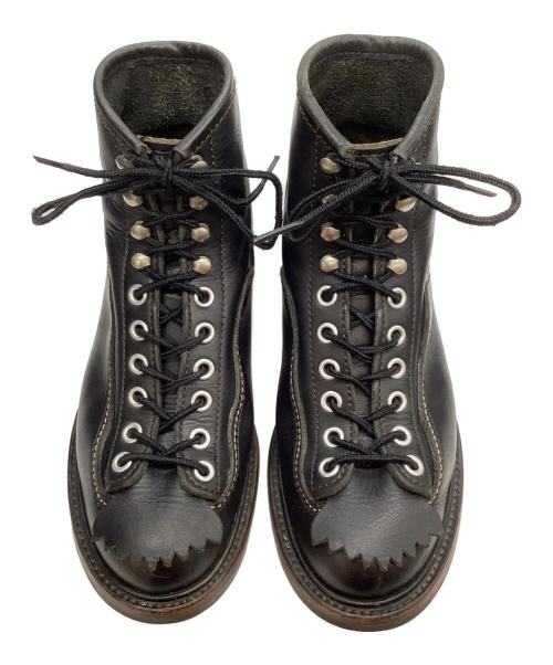 LONE WOLF BOOTS（ロンウルフブーツ）LONE WOLF BOOTS (ロンウルフブーツ) CAT'S PAW SOLE CARPENTER（カーペンター） ブラック サイズ:7の古着・服飾アイテム