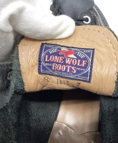 LONE WOLF BOOTS（ロンウルフブーツ）LONE WOLF BOOTS (ロンウルフブーツ) CAT'S PAW SOLE CARPENTER（カーペンター） ブラック サイズ:7の古着・服飾アイテム