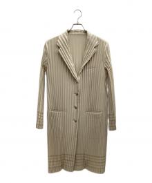ISSEY MIYAKE（イッセイミヤケ）の古着「ロングジャケット」｜ベージュ