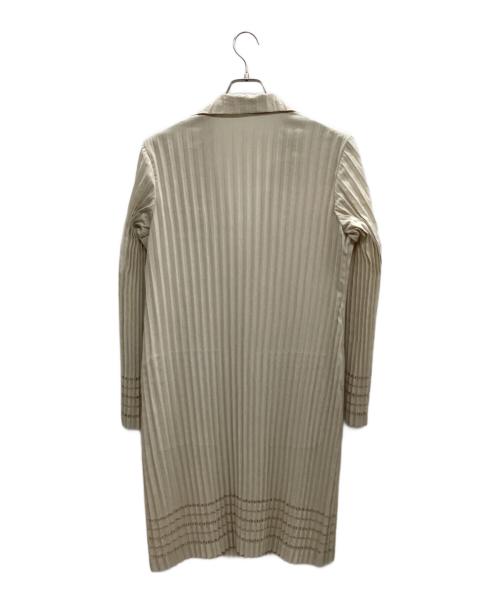 ISSEY MIYAKE（イッセイミヤケ）ISSEY MIYAKE (イッセイミヤケ) ロングジャケット ベージュ サイズ:Lの古着・服飾アイテム