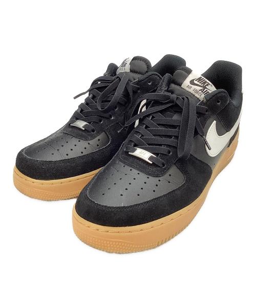 NIKE（ナイキ）NIKE (ナイキ) エアフォース1 ロー ブラック スウェード ガム ブラック サイズ:27.5の古着・服飾アイテム