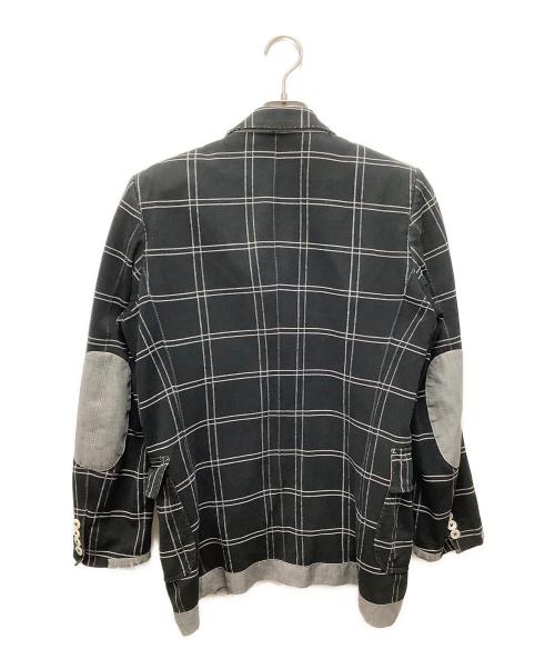 COMME des GARCONS JUNYA WATANABE MAN（コム デ ギャルソン ジュンヤ ワタナベ マン）COMME des GARCONS JUNYA WATANABE MAN (コム デ ギャルソン ジュンヤ ワタナベ マン) パッチワークテーラードジャケット ブラック サイズ:XSの古着・服飾アイテム