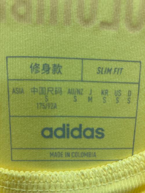 adidas（アディダス）adidas (アディダス) サッカーウェア(トップス) イエロー サイズ:Mの古着・服飾アイテム