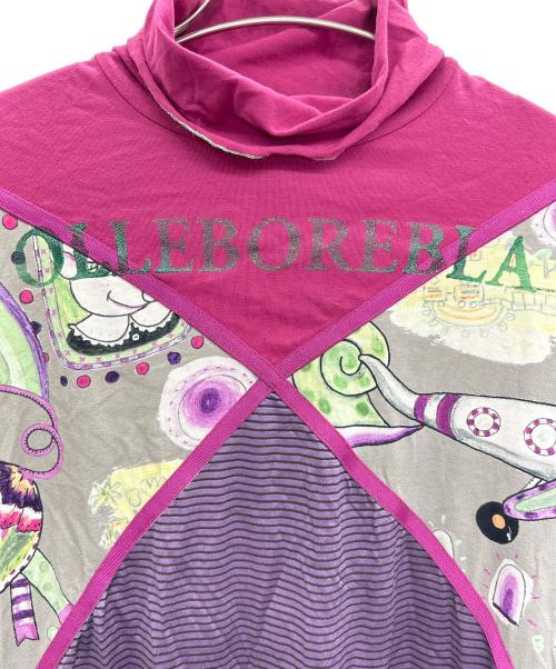 OLLEBOREBLA（アルベロベロ）OLLEBOREBLA (アルベロベロ) ワンピース グレー×パープル サイズ:Mの古着・服飾アイテム