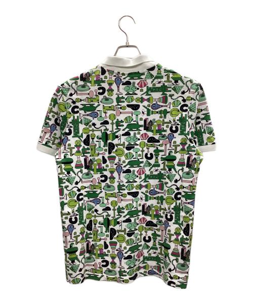 LACOSTE（ラコステ）LACOSTE (ラコステ) JEREMY VILE (ジェレミーヴィル) ポロシャツ グリーン×ホワイト サイズ:Mの古着・服飾アイテム