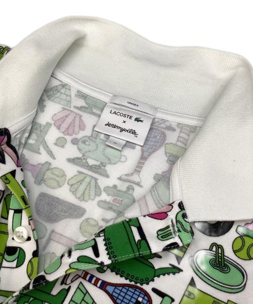 LACOSTE（ラコステ）LACOSTE (ラコステ) JEREMY VILE (ジェレミーヴィル) ポロシャツ グリーン×ホワイト サイズ:Mの古着・服飾アイテム