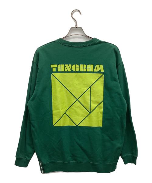 tangram（タングラム）tangram (タングラム) スウェット グリーン サイズ:Lの古着・服飾アイテム