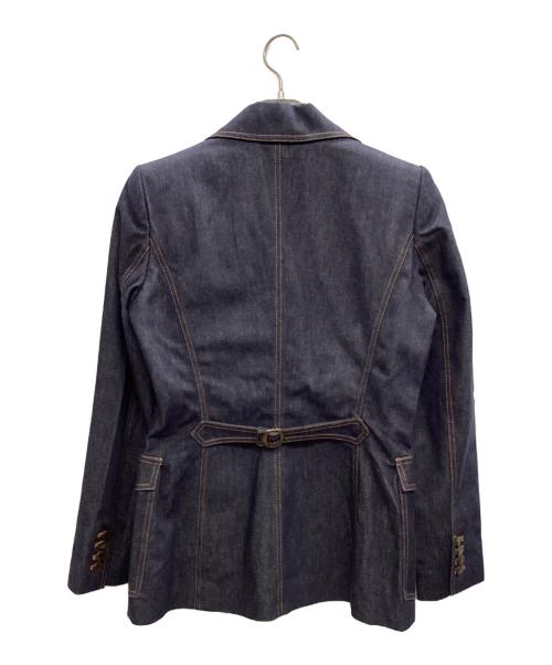 DOLCE & GABBANA（ドルチェ＆ガッバーナ）DOLCE & GABBANA (ドルチェ＆ガッバーナ) 3Bデニムジャケット インディゴ サイズ:44 未使用品の古着・服飾アイテム