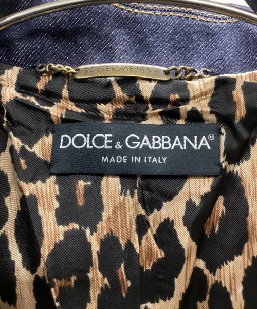 DOLCE & GABBANA（ドルチェ＆ガッバーナ）DOLCE & GABBANA (ドルチェ＆ガッバーナ) 3Bデニムジャケット インディゴ サイズ:44 未使用品の古着・服飾アイテム