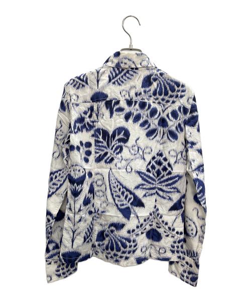 GUCCI（グッチ）GUCCI (グッチ) シャツブラウス ブルー×グレー サイズ:XSの古着・服飾アイテム