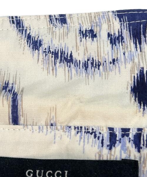 GUCCI（グッチ）GUCCI (グッチ) シャツブラウス ブルー×グレー サイズ:XSの古着・服飾アイテム