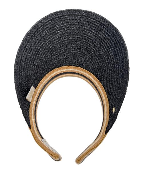 HELEN KAMINSKI（ヘレンカミンスキー）HELEN KAMINSKI (ヘレンカミンスキー) サンバイザー(ゴルフ) ブラック サイズ:ONE SIZEの古着・服飾アイテム