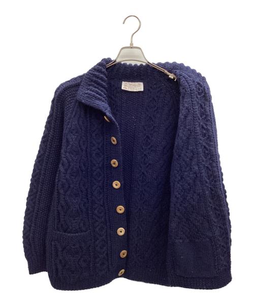 INVERALLAN（インバーアラン）INVERALLAN (インバーアラン) アランニットカーディガン ネイビー サイズ:不明の古着・服飾アイテム