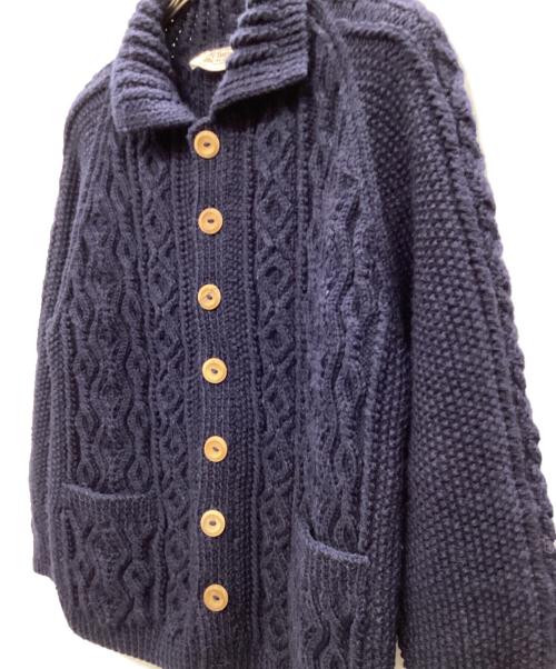 INVERALLAN（インバーアラン）INVERALLAN (インバーアラン) アランニットカーディガン ネイビー サイズ:不明の古着・服飾アイテム