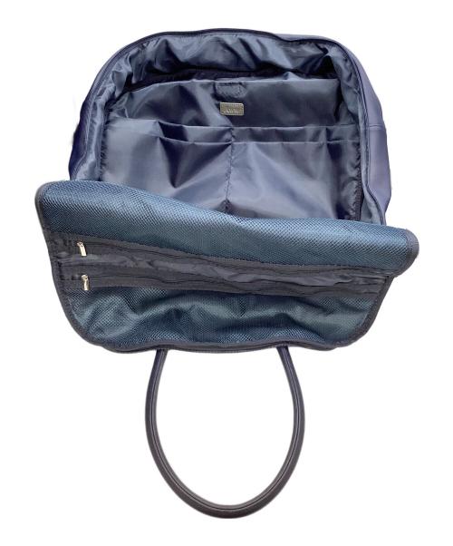 AWW（アウ）AWW (アウ) サボテンヴィーガンレザー ウィークエンドボストンバッグ 30L ネイビーの古着・服飾アイテム