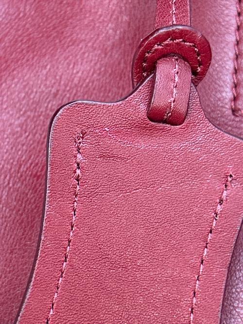 HIROFU（ヒロフ）HIROFU (ヒロフ) ハンドバッグ レッドの古着・服飾アイテム