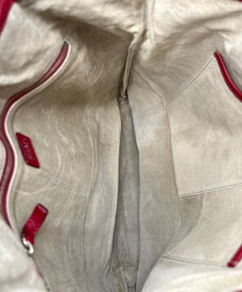 HIROFU（ヒロフ）HIROFU (ヒロフ) ハンドバッグ レッドの古着・服飾アイテム