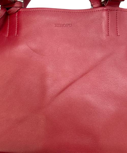 HIROFU（ヒロフ）HIROFU (ヒロフ) ハンドバッグ レッドの古着・服飾アイテム