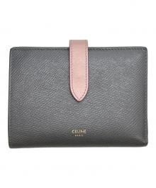 CELINE（セリーヌ）の古着「ミディアムストラップウォレット」｜グレー