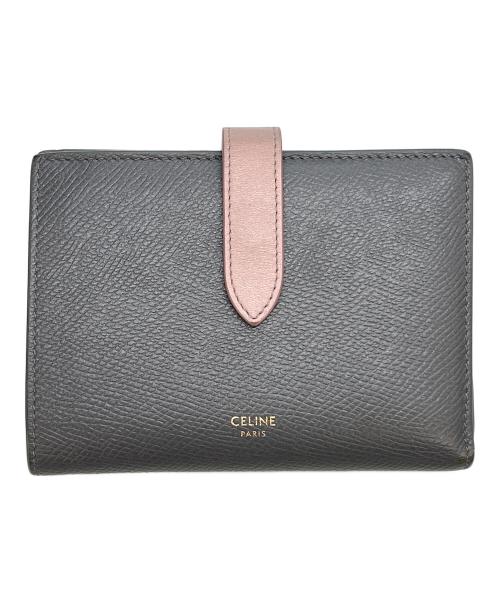 CELINE（セリーヌ）CELINE (セリーヌ) ミディアムストラップウォレット グレーの古着・服飾アイテム