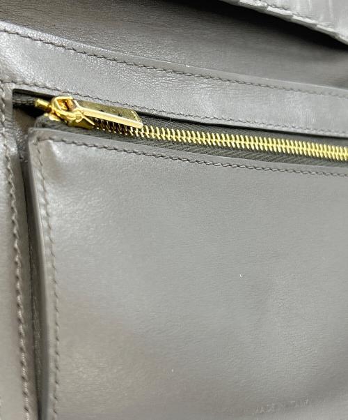 CELINE（セリーヌ）CELINE (セリーヌ) ミディアムストラップウォレット グレーの古着・服飾アイテム