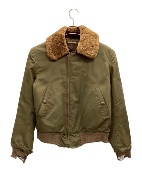 USAAF（ユーエスエーエーエフ）USAAF (ユーエスエーエーエフ) B-15A フライトジャケット 40s カーキ サイズ:36の古着・服飾アイテム