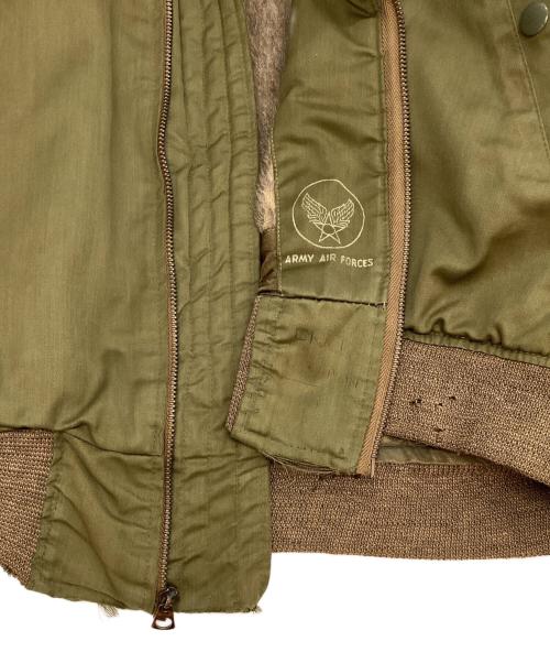 USAAF（ユーエスエーエーエフ）USAAF (ユーエスエーエーエフ) B-15A フライトジャケット 40s カーキ サイズ:36の古着・服飾アイテム