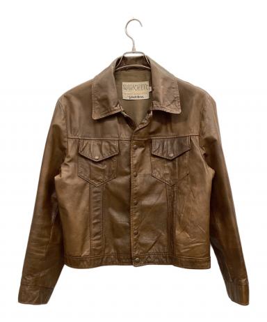 Schott ブラウン レザージャケット M 中古・古着通販】Schott (ショット) レザージャケット ブラウン サイズ