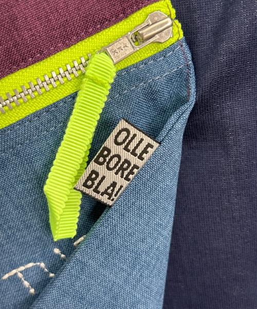 OLLEBOREBLA（アルベロベロ）OLLEBOREBLA (アルベロベロ) 異素材ワンピース ネイビー サイズ:　の古着・服飾アイテム