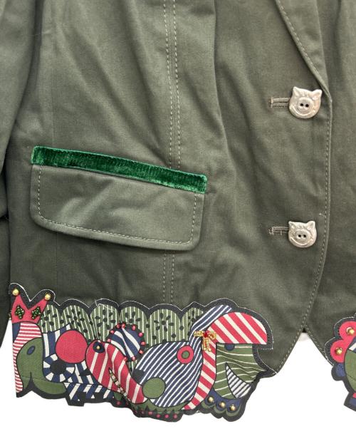 OLLEBOREBLA（アルベロベロ）OLLEBOREBLA (アルベロベロ) テーラードジャケット グレー サイズ:M 未使用品の古着・服飾アイテム