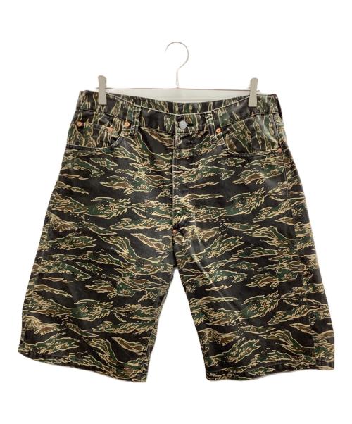 EVISU（エヴィス）EVISU (エヴィス) カモメペイントハーフショートパンツ サイズ:34の古着・服飾アイテム