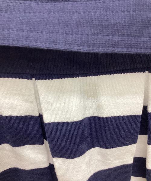 BURBERRY BLUE LABEL（バーバリー ブルー レーベル）BURBERRY BLUE LABEL (バーバリー ブルー レーベル) 半袖ワンピース ネイビー×ホワイト サイズ:38の古着・服飾アイテム