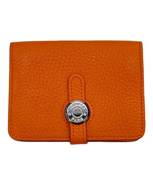 HERMES（エルメス）HERMES (エルメス) カードケース オレンジの古着・服飾アイテム
