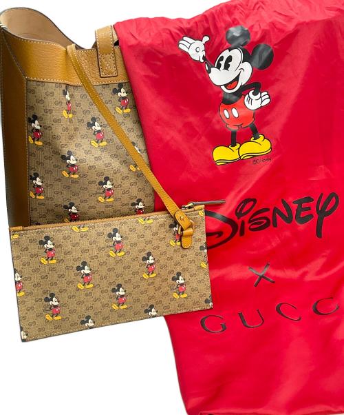GUCCI（グッチ）GUCCI (グッチ) DISNEY (ディズニー) トートバッグ ブラウンの古着・服飾アイテム