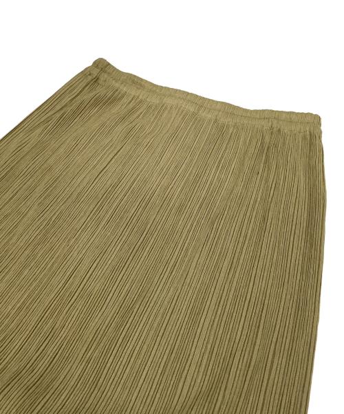 PLEATS PLEASE（プリーツプリーズ）PLEATS PLEASE (プリーツプリーズ) プリーツロングスカート グリーン サイズ:3の古着・服飾アイテム
