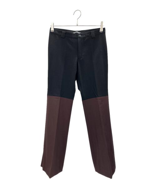 ISSEY MIYAKE（イッセイミヤケ）ISSEY MIYAKE (イッセイミヤケ) セットアップスーツ ブラック×ブラウン サイズ:2の古着・服飾アイテム