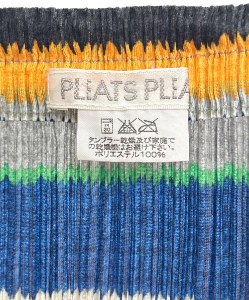 PLEATS PLEASE（プリーツプリーズ）PLEATS PLEASE (プリーツプリーズ) プリーツスカート グレー×オレンジ サイズ:1の古着・服飾アイテム