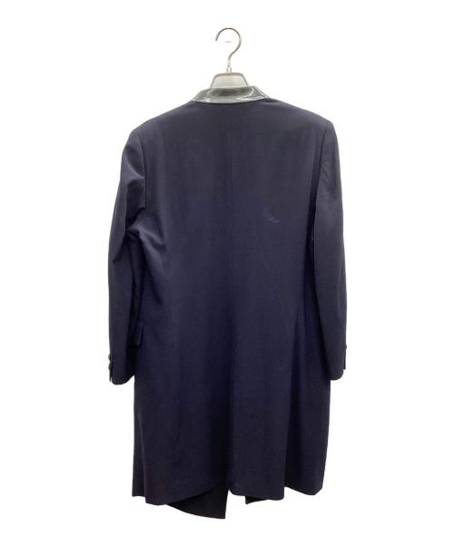 COMME des GARCONS（コムデギャルソン）COMME des GARCONS (コムデギャルソン) 薔薇コサージュ ロングジャケット ネイビー サイズ:Sの古着・服飾アイテム