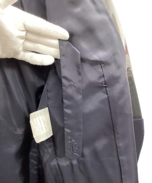 COMME des GARCONS（コムデギャルソン）COMME des GARCONS (コムデギャルソン) 薔薇コサージュ ロングジャケット ネイビー サイズ:Sの古着・服飾アイテム