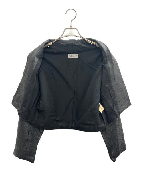YOHJI YAMAMOTO（ヨウジヤマモト）YOHJI YAMAMOTO (ヨウジヤマモト) レザージャケット ブラック サイズ:　の古着・服飾アイテム