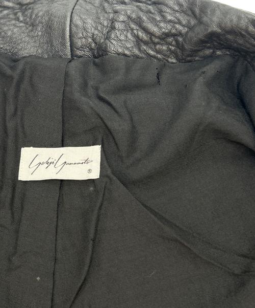 YOHJI YAMAMOTO（ヨウジヤマモト）YOHJI YAMAMOTO (ヨウジヤマモト) レザージャケット ブラック サイズ:　の古着・服飾アイテム