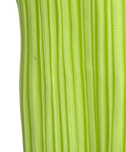 PLEATS PLEASE（プリーツプリーズ）PLEATS PLEASE (プリーツプリーズ) スカート イエロー×ブラウン サイズ:2の古着・服飾アイテム