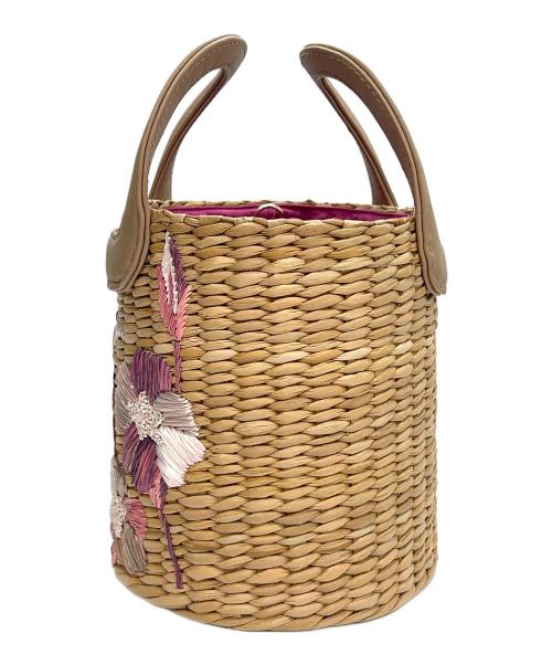 TOCCA（トッカ）TOCCA (トッカ) カゴバッグ ベージュ×ピンクの古着・服飾アイテム