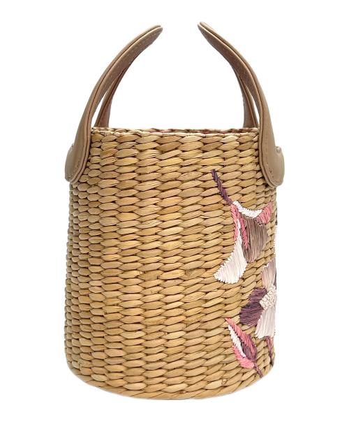 TOCCA（トッカ）TOCCA (トッカ) カゴバッグ ベージュ×ピンクの古着・服飾アイテム