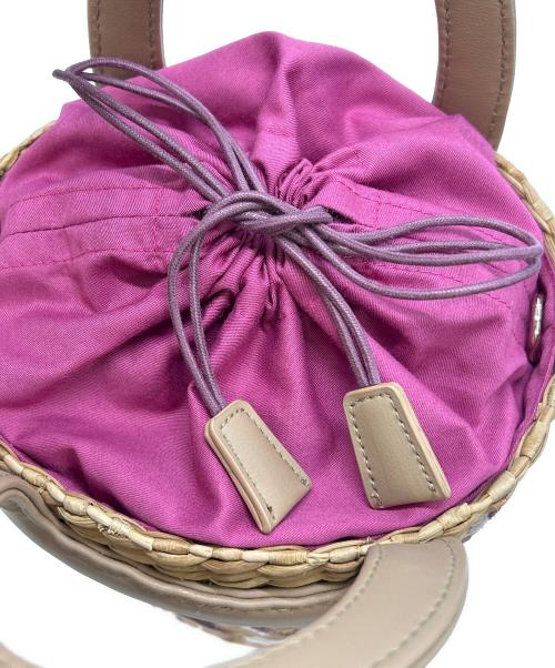 TOCCA（トッカ）TOCCA (トッカ) カゴバッグ ベージュ×ピンクの古着・服飾アイテム