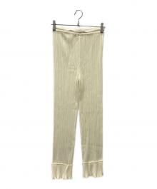 PLEATS PLEASE（プリーツプリーズ）の古着「パンツ」｜アイボリー