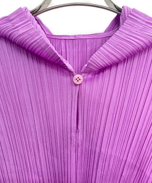 PLEATS PLEASE（プリーツプリーズ）PLEATS PLEASE (プリーツプリーズ) プリーツパーカー パープル サイズ:3の古着・服飾アイテム