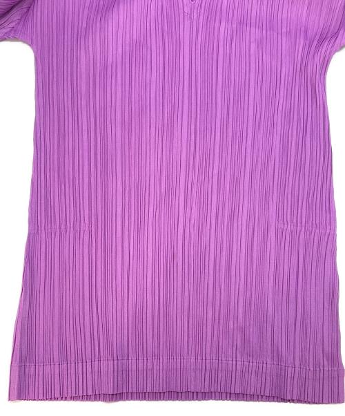PLEATS PLEASE（プリーツプリーズ）PLEATS PLEASE (プリーツプリーズ) プリーツパーカー パープル サイズ:3の古着・服飾アイテム