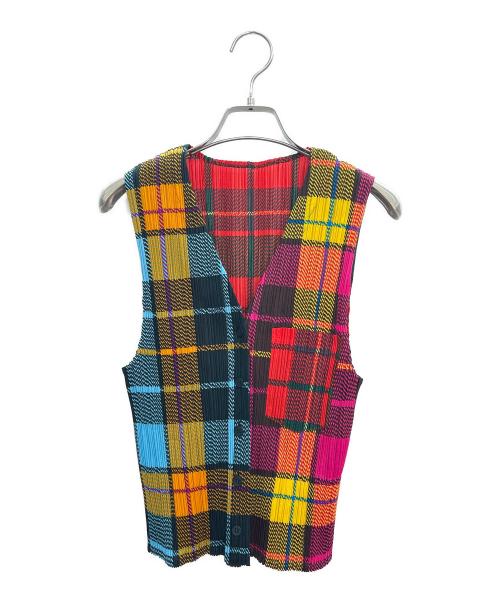 PLEATS PLEASE（プリーツプリーズ）PLEATS PLEASE (プリーツプリーズ) ベスト マルチカラー サイズ:5の古着・服飾アイテム