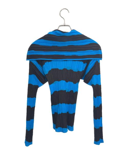 PLEATS PLEASE（プリーツプリーズ）PLEATS PLEASE (プリーツプリーズ) 長袖ブラウス ブルー サイズ:3の古着・服飾アイテム